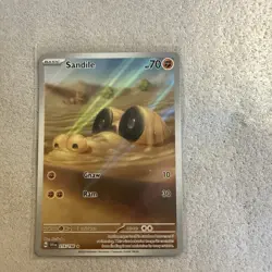 Pokemon TCG Sandile Illustration Rare Card 216/198 Scarlet & Violet Base Set - Image 1