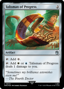 Talisman of Progress (Surge 844) FOIL Doctor Who NM Uncommon CARD ABUGames - Image 1