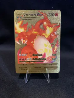 Pokemon TCG Charizard VMAX Gold Foil Pokemon Card 020/189 - NM - Image 1