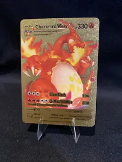 Pokemon TCG Charizard VMAX Gold Foil Pokemon Card 020/189 - NM - Image 2