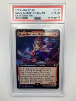 PSA 10 Magic Final Fantasy Gogo Mysterious Mime Extened Art #0153 - Image 1