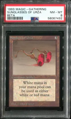 PSA 8 1993 MTG Magic The Gathering Beta #272 Sunglasses of Urza Pop13 - Image 1