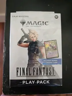 Magic The Gathering Final Fantasy Play Pack w/ 3 Packs & Promo SEALED NEW - Image 1