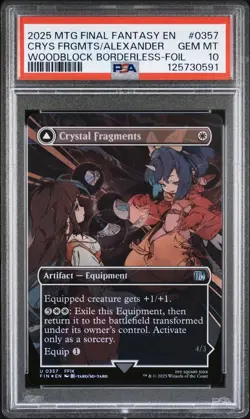 Crystal Fragments | Summon: Alexander Borderless Foil #357 Final Fantasy PSA 10 - Image 3