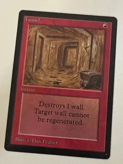 Magic the Gathering MTG Beta Tunnel LP+ (Beta Bob) - Image 1