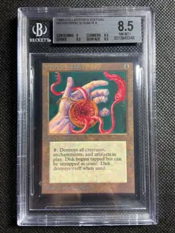 1993 MTG Magic The Gathering Collector's Edition Nevinyrral's Disk R A BGS 8.5 - Image 1