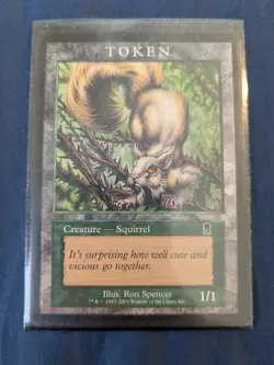 Squirrel Token (Odyssey) - MTG Magic Player Rewards 2002 Rare LP - Image 3