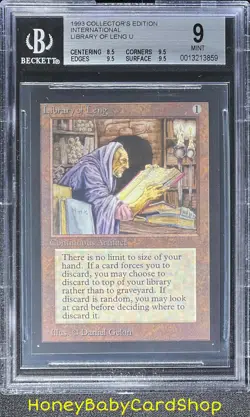 MTG International Edition (IE) 1993 Library of Leng BGS 9.0 MINT OldSchool 93/94 - Image 1