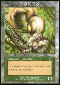 1x Squirrel Token Light Play MTG Magic - Kid Icarus - - Image 1