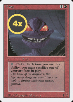 MTG Playset (4x) Atog ** Revised Edition ** English (NM) - Image 1