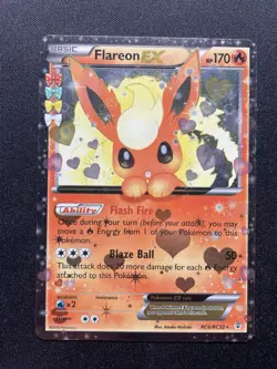 Pokemon TCG Flareon EX RC6/RC32 Generations - Image 1