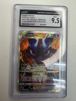 Lucario VSTAR SWSH291 - Pokemon 2023 - Crown Zenith ETB Promos - CGC 9.5 - Image 1