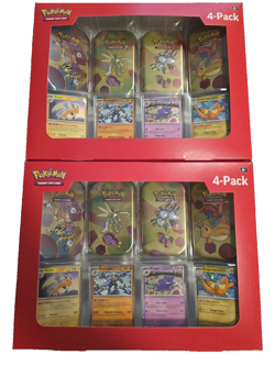 Pokemon TCG Scarlet & Violet 151 Mini Tin 4-Pack Lot 2 Sam’s Club Sealed - Image 1