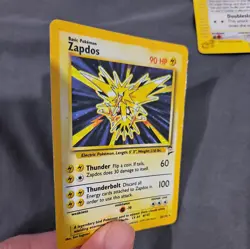 2000 Vintage Pokemon TCG Base Set 2 #20/130 Legendary Zapdos Holo LP Rare 🔥 - Image 2
