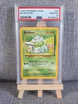 Pokemon Bulbasaur #44 Base Set Unlimited PSA 10 GEM MINT - Image 1