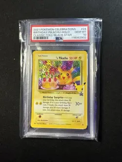 PSA 10 Pokemon Celebrations Classic Collection Holo Birthday _____’s Pikachu #24 - Image 1