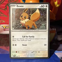 Pokemon TCG Destined Rivals Eevee SVP 200 Checklane Blister Promo (Cosmo Holo) - Image 1