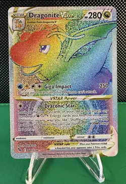 Pokemon TCG Dragonite VSTAR (Secret) - 081/078 - Rainbow Rare - Image 1