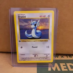 Dratini 26/102 MINT 1999 Pokemon 1st Edition Base Set Shadowless - Image 1
