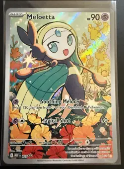 Pokemon TCG Meloetta Illustration Rare 026 Promo Mega Battle Deck NM - Image 1
