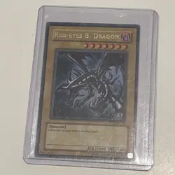 You-Gi-Oh! Red-Eyes Black Dragon LOB-070 Light Play Condition - Image 1