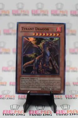 Yugioh! Tyrant Dragon Super Rare Near Mint Unlimited RP02-EN056 (Reprint) - Image 1