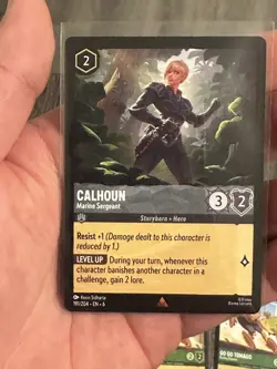 Disney Lorcana Mixed 5 Rare Card Lot, Go Go Toago73/204, Genie53/204, Calhoun191 - Image 2