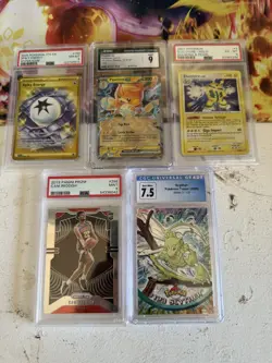 Pokemon Card Graded Bundle of 5 Cards See Photos for Condition Ex-Mt Or Better - Image 1