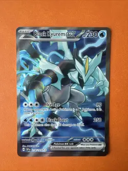 Pokemon TCG Surging Sparks Black Kyurem EX Holo Ultra Rare Card 218/191 - Image 1
