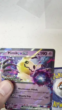 Mimikyu GX and Alcremie GX Pokemon Trading Cards Holo Rare Set -STAMPED, MINT - Image 2