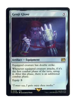 Genji Glove R 258 Foil Final Fantasy MTG Card NM - Image 1