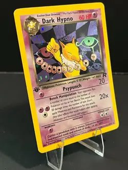 Dark Hypno (1st) First Edition - 9/82 Team Rocket Holo - LP - Pokemon Card - Image 2
