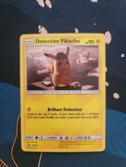 Detective Pikachu SM194 Cosmos Black Star Promo Holo Pokemon Trading Card Game - Image 1