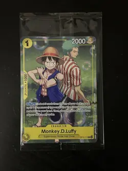 One Piece CCG Monkey.D.Luffy OP10-111 Rare Promo Card Factory Sealed Mint - Image 1