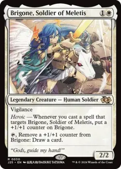 Brigone, Soldier of Meletis (Anime) - Near Mint MTG Foundations Jumpstart - Image 1