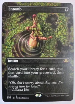 MTG Entomb Borderless 426 Dominaria Remastered DMR Rare NM MTG 2023 - Image 1