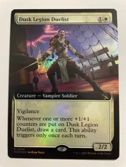 Mint/Near-Mint, English - 1 x MTG Dusk Legion Duelist - Prerelease Foil Extended - Image 1