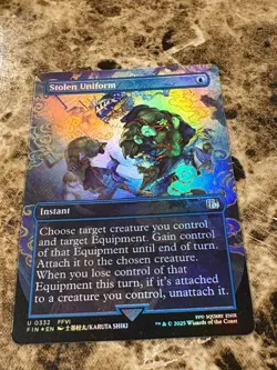 STOLEN UNIFORM Magic the Gathering MTG Final Fantasy Borderless Foil - Image 1