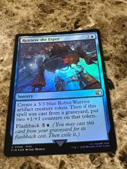 RETRIEVE THE ESPER Magic the Gathering MTG Final Fantasy Foil - Image 1