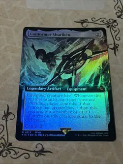 MTG Conformer Shuriken (Extended Art Foil) Commander Final Fantasy 127 FF7 NM - Image 1