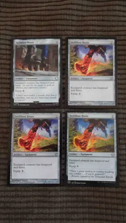 Magic: the Gathering / MtG Swiftfoot Boots x4 Mixed Sets - Image 1