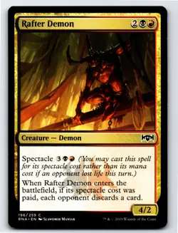 Rafter Demon C Ravnica Allegiance # 196 NM Normal - Image 1