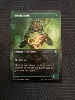 mtg elvish mystic borderless commander masters - Image 1