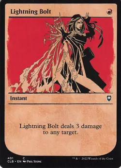 Lightning Bolt (Showcase) Commander Legends: Battle for Baldur's Gate - Image 1