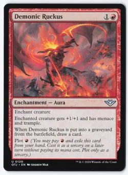 Demonic Ruckus U Outlaws of Thunder Junction 120 NM - Image 1