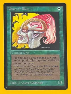 MTG LLANOWAR ELVES Beta (OldManMTG 012-107) - Image 1