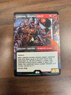 Carnage, Crimson Chaos Marvel's Spider-Man Borderless Foil Rare - Image 1