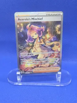 Pokemon ME01 Mega Evolution Acerola’s Mischief 183/132 Special Illustration Rare - Image 1