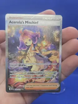 Pokemon ME01 Mega Evolution Acerola’s Mischief 183/132 Special Illustration Rare - Image 2