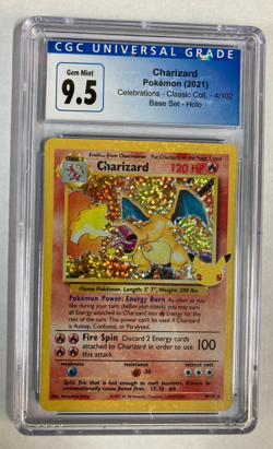 Pokemon Charizard Celebrations Classic. Base Set Holo Rare #4 - CGC Graded 9.5 - Image 1